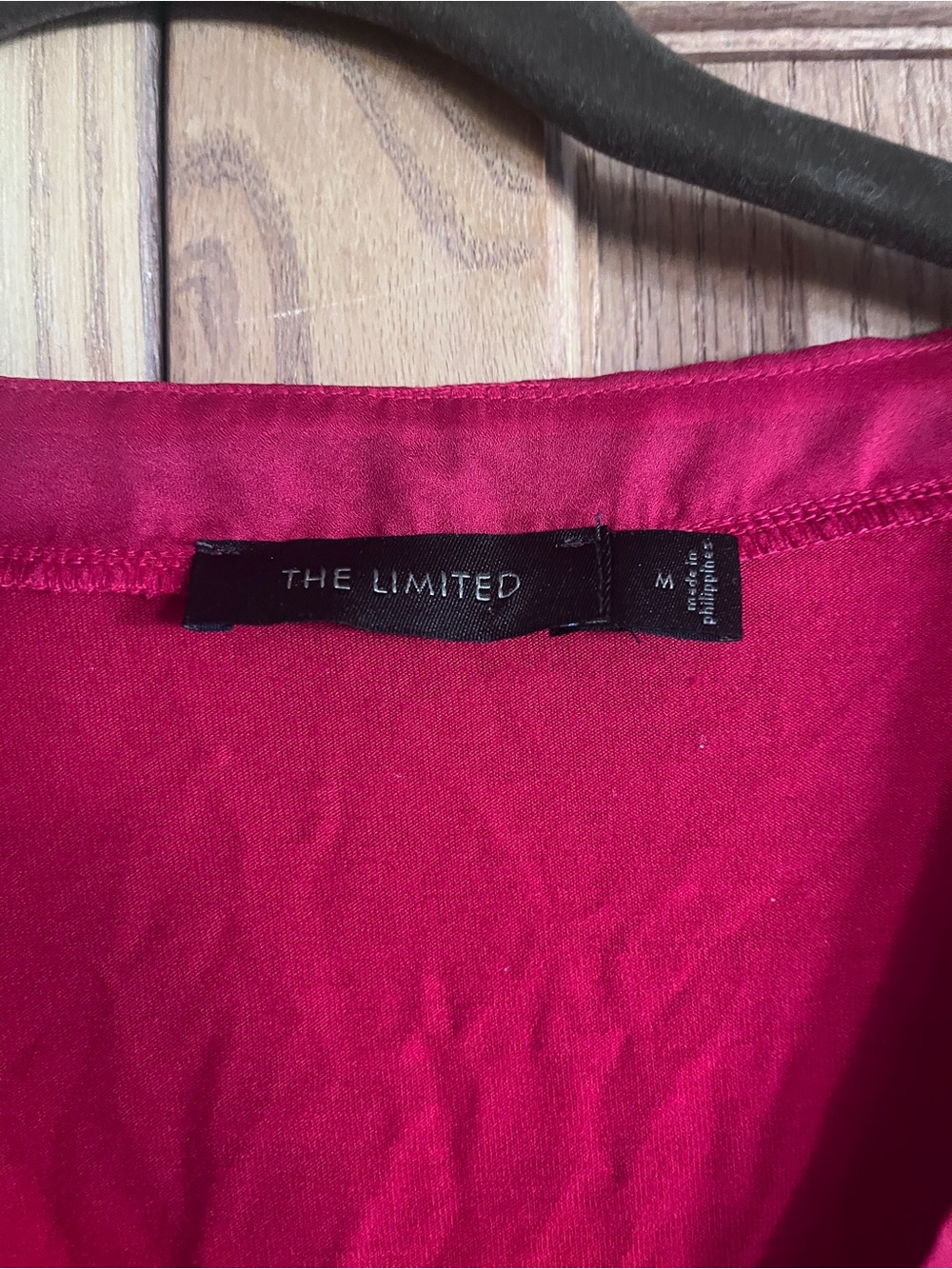 The Limited Red Scoop Neck Flutter Sleeve Top - Picture 3 of 3